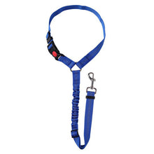 Load image into Gallery viewer, Headrest Restraint Dog Car Seat Belt with Elastic Nylon Bungee Buffer