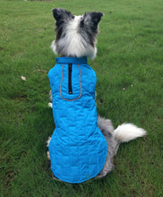 Load image into Gallery viewer, Reversible Waterproof Dog Jacket with Reflective Trim