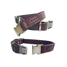Load image into Gallery viewer, Personalized Genuine Leather Dog Collars