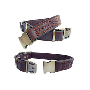 Personalized Genuine Leather Dog Collars