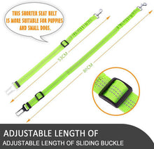 Load image into Gallery viewer, Reflective Car Seat Belt for Dogs with Elastic Bungee Buffer