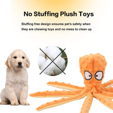 Load image into Gallery viewer, Dog Squeaky Toys Octopus - No Stuffing Crinkle Plush Dog Toys
