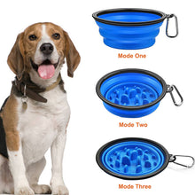 Load image into Gallery viewer, 2 Pack Outdoor Collapsible Dog Bowls with Carabiner Clip