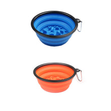 Load image into Gallery viewer, 2 Pack Outdoor Collapsible Dog Bowls with Carabiner Clip