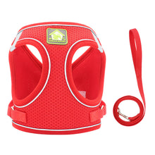Load image into Gallery viewer, Soft Mesh Dog Harness and Leash Set