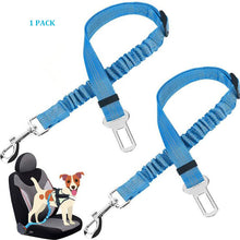 Load image into Gallery viewer, Reflective Car Seat Belt for Dogs with Elastic Bungee Buffer