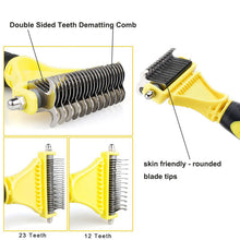 Load image into Gallery viewer, 23+12 Double-Sided Blade Pet Dematting Comb