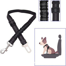 Load image into Gallery viewer, Reflective Car Seat Belt for Dogs with Elastic Bungee Buffer
