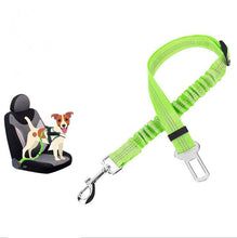 Load image into Gallery viewer, Reflective Car Seat Belt for Dogs with Elastic Bungee Buffer