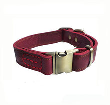 Load image into Gallery viewer, Personalized Genuine Leather Dog Collars