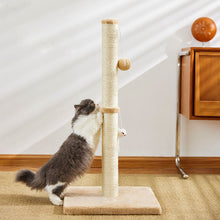 Load image into Gallery viewer, Cat Scratching Post with Hanging Ball for Indoor Large Cats