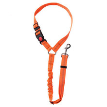 Load image into Gallery viewer, Headrest Restraint Dog Car Seat Belt with Elastic Nylon Bungee Buffer