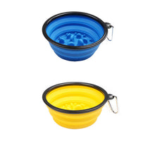 Load image into Gallery viewer, 2 Pack Outdoor Collapsible Dog Bowls with Carabiner Clip