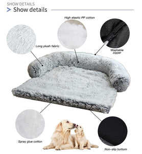 "Couch Defender" Calming Dog Sofa Bed with Removable Cover