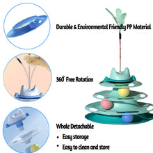 Load image into Gallery viewer, Pet Interactive Fun Roller Exerciser 4 Level Cat Turntable Cat Toys