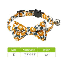 Load image into Gallery viewer, Cat Collar Breakaway with Bell and Bow Tie
