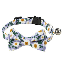 Load image into Gallery viewer, Cat Collar Breakaway with Bell and Bow Tie