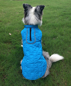 Reversible Waterproof Dog Jacket with Reflective Trim