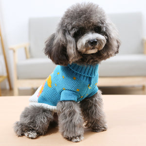 Cartoon Patterned Dog Sweater