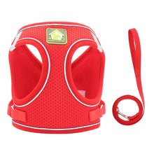 Load image into Gallery viewer, Soft Mesh Dog Harness and Leash Set
