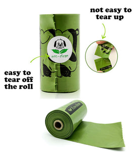 Extra Thick Biodegradable Dog Poo Bags 360pcs/24 rolls