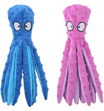 Load image into Gallery viewer, Dog Squeaky Toys Octopus - No Stuffing Crinkle Plush Dog Toys
