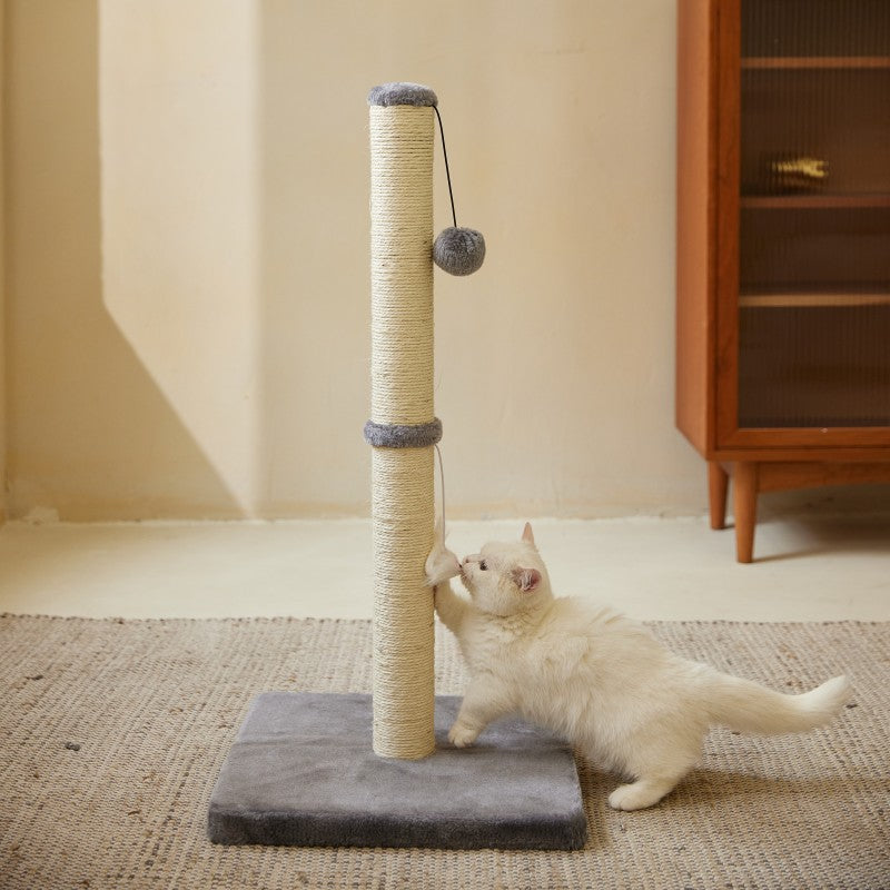 Cat Scratching Post with Hanging Ball for Indoor Large Cats