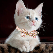 Load image into Gallery viewer, Cat Collar Breakaway with Bell and Bow Tie
